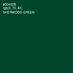 #00462B - Sherwood Green Color Image
